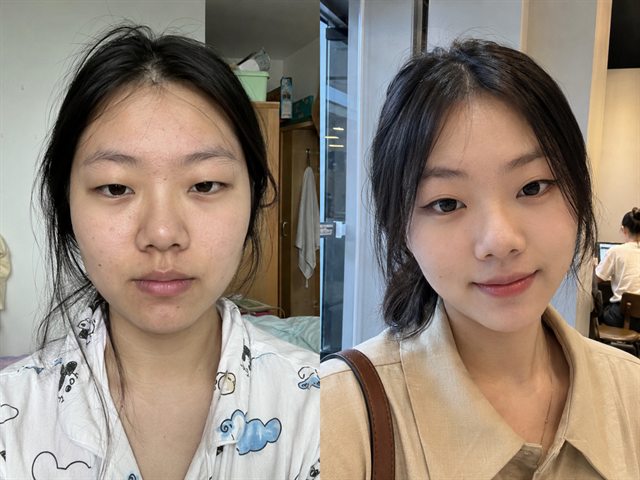 妆容效果示例