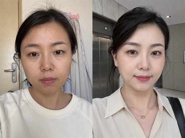 妆容效果示例