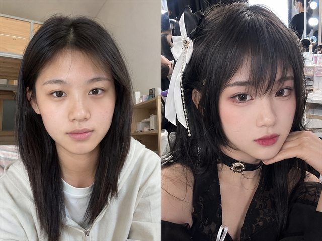妆容效果示例