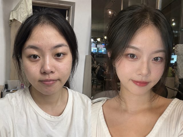 妆容效果示例