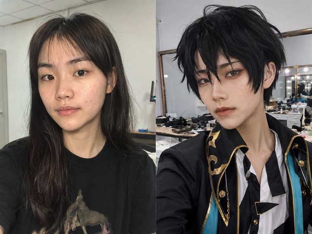 妆容效果示例