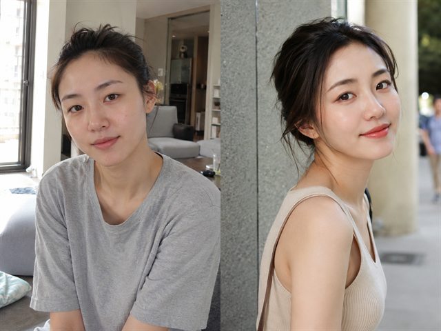 妆容效果示例